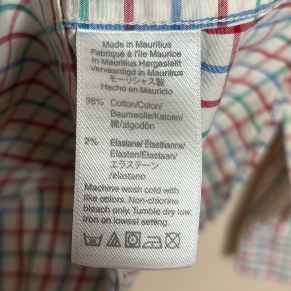 J. Crew Men's‎ Shirt Flex Washed Classic Button Down Cotton Checkered Red Blue M - Picture 5 of 5